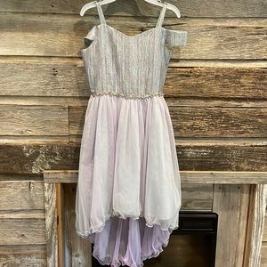 Off the shoulder asymmetrical Rare Edition dress